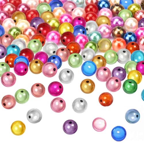 96 Stück Magic Pearls,10 mm 48 Stück + 12 mm 48 Stück,Wunderperlen,Magic Pearls Armband, 3d-Illusion (Mix bunt),Geeignet für DIY Magic Pearls Armband, Halsketten und andere Dekorationen von Laralily