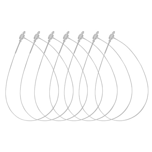 Sicherheitsfäden Loop Pins - Transparent, Robust für Etiketten & Preisauszeichnung (10'' / 250mm, 5000, stück) von Larius