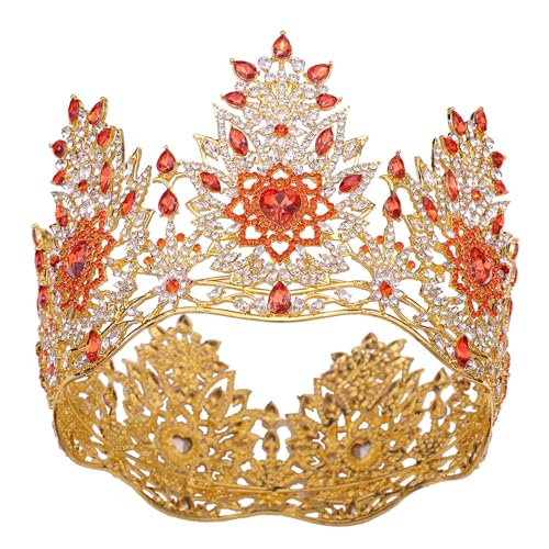 Laspi Schimmernde Strass-Kronen, elegantes Haarteil für Hochzeiten und Abschlussbälle, modisches Haarband, Brautschmuck, Kopfschmuck von Laspi