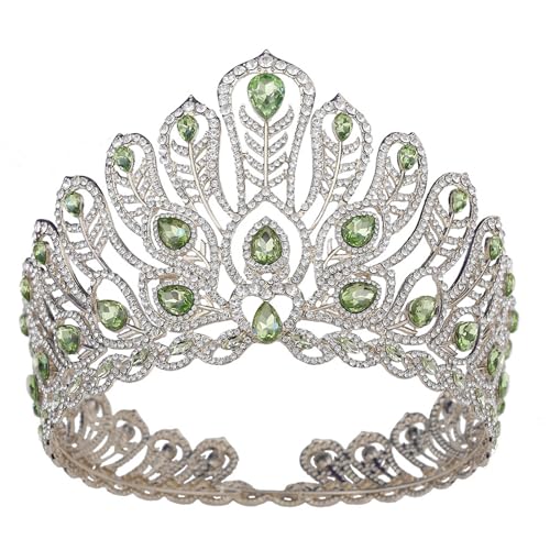 Laspi Zarte Hochzeits-Tiaras mit Kristallen, königliche Hochzeits-Tiaras, Kronen mit Kristallverzierung, für Brautfrisuren von Laspi