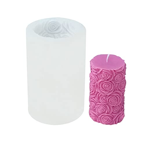 Rosenblütenform, Zylinderform für handgefertigte Duft, Seife, Raumdekoration von Laspi