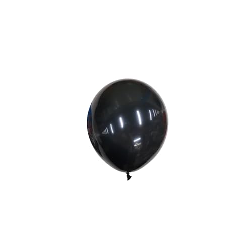 12 inches (30 cm) Thickened Matte Balloons - 50 pieces Natural Latex Balloons - 3.2g/piece (Black) von Latex Bros