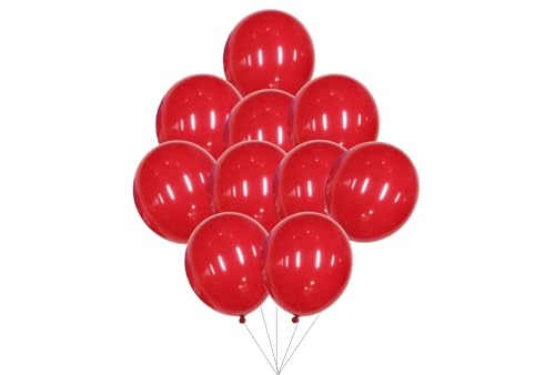 12 inches (30 cm) Thickened Matte Balloons - 50 pieces Natural Latex Balloons - 3.2g/piece (Red) von Latex Bros