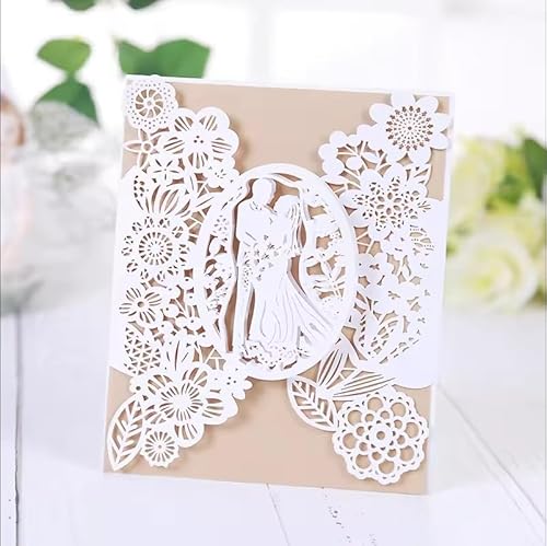 Metall-Stanzformen für Hochzeitskartenrahmen, Papierkarten, Stanzschablonen für DIY, Prägung, Kartenherstellung, Buchanhänger, dekorative Papierschablonen, Scrapbooking von Lauboruan