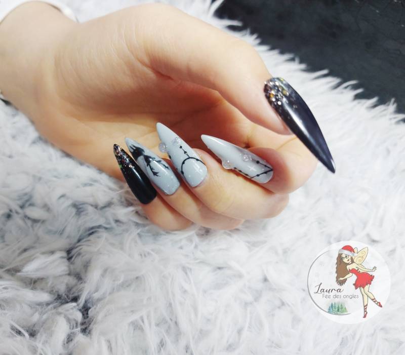 Wiederverwendbare Individuelle Kunstnägel | Press On Nails, 10Er-Set, Weihnachtskollektion 2021 von LauraFeeDesOngles