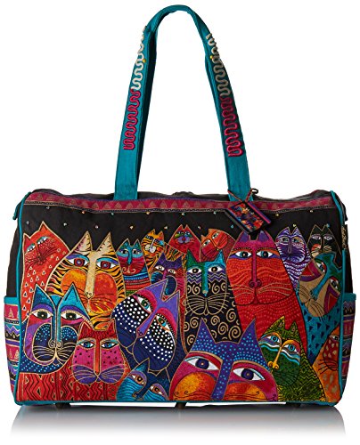 Laurel Burch 277654 Reisetasche mit Reißverschluss Oben, 53,3 x 20,3 x 40,6 cm, Fantasticats von Laurel Burch