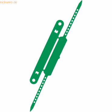Laurel Heftstreifen + Deckschiene VE=100 Stück grün von Laurel
