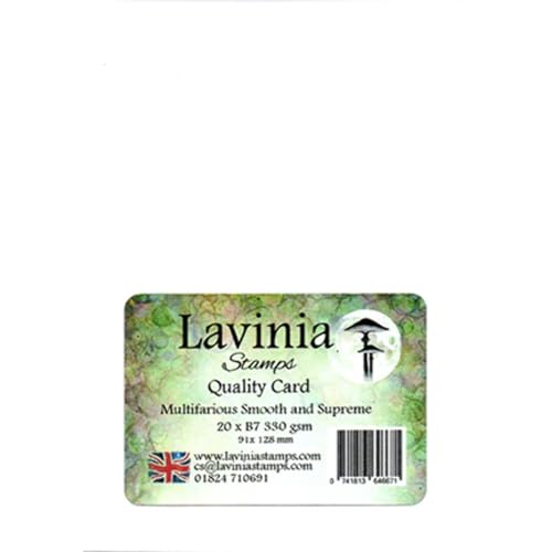 Lavinia Stamps, Multifarious Card B7, 20 Bögen, White, 330g/m² von Lavinia Stamps