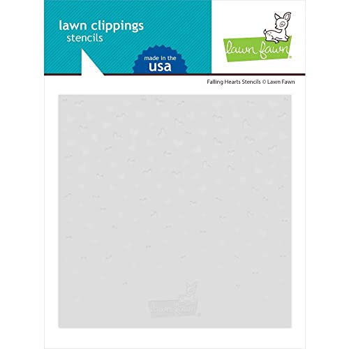 Lawn Clippings Stencils-Falling Hearts von Lawn Fawn