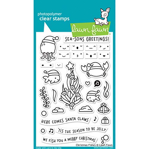 Lawn Fawn, Clear Stamp, Christmas Fishes von Lawn Fawn