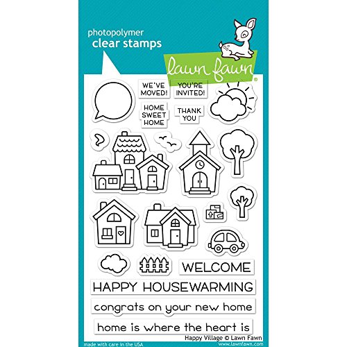 Lawn Fawn, Clear Stamp, Happy Village von Lawn Fawn