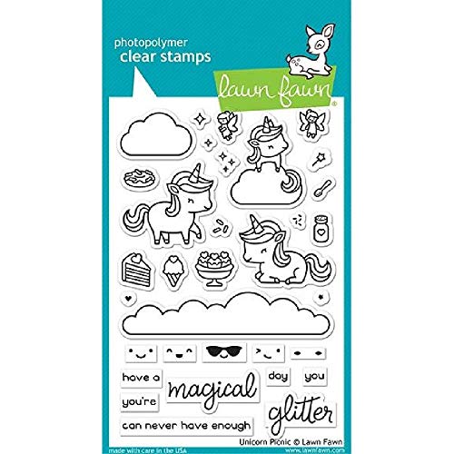 Lawn Fawn, Clear Stamp, Unicorn Picnic von Lawn Fawn