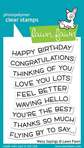 Lawn Fawn, Clear Stamp, Wavy Sayings von Lawn Fawn