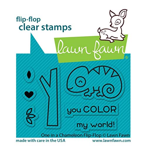 Lawn Fawn, Clear Stamp, one in a Chameleon flip-Flop von Lawn Fawn