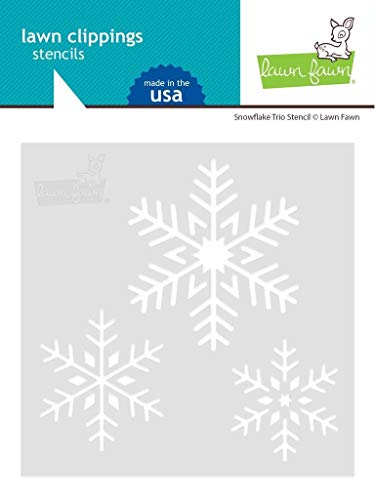 Lawn Fawn, Lawn Clippings, Snowflake Trio Stencil von Lawn Fawn