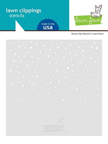 Lawn Fawn, Lawn Clippings, Snowy Sky Stencil von Lawn Fawn