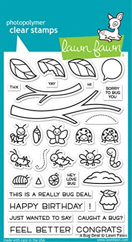 Lawn Fawn A Bug Deal Stempel-Set, 10,2 x 15,2 cm, transparent (LF2221) von Lawn Fawn