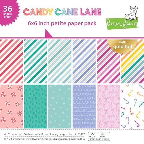 Lawn Fawn Candy Cane Lane Petite Paper Pack von Lawn Fawn