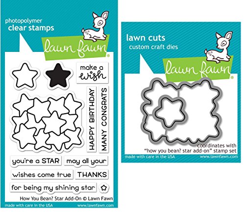 Lawn Fawn How You Bean Stars Add-On Clear Stamps and Dies - Two Item Bundle von Lawn Fawn