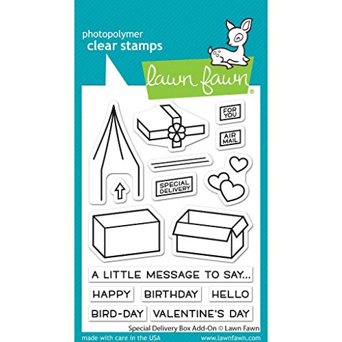 Lawn Fawn LF2468 Special Delivery Box Add-on 3x4 Clear Stamp Set von Lawn Fawn