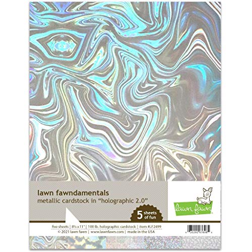 Lawn Fawn LF2499 Metallic Cardstock - Holographic 2.0 Lawn Fawndamentals von Lawn Fawn