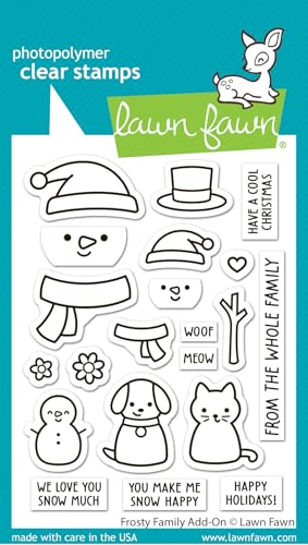 Lawn Fawn LF3506 Frosty Family Add-On 3X4 Clear Stamp Set von Lawn Fawn