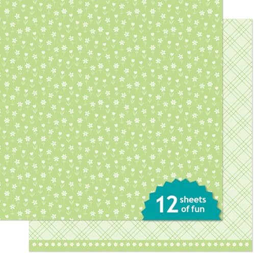 Lawn Fawn LF3646 Baby's Breath gemustertes Papier, 30,5 x 30,5 cm, 12 Stück von Lawn Fawn