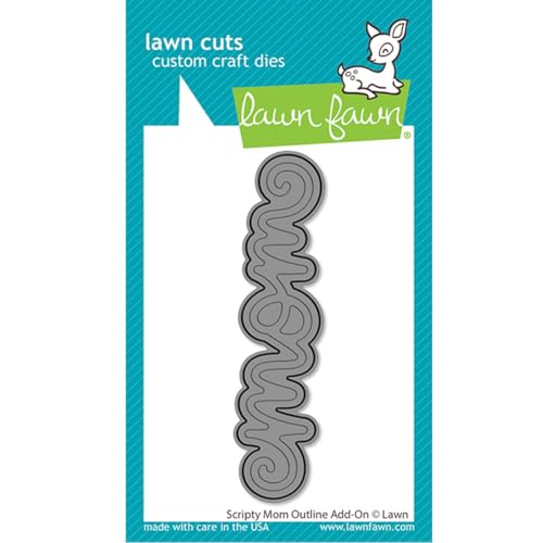 Lawn Fawn LF3691 Scripty Mom Outline Add-On Stand-Alone Stanzform von Lawn Fawn