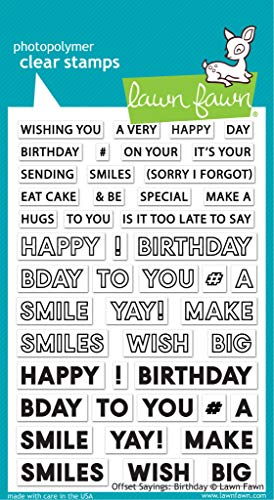 Lawn Fawn Offset Sayings: Birthday Clear Stamps von Lawn Fawn