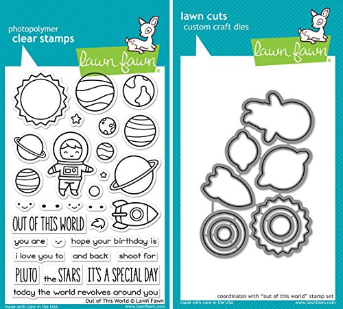 Lawn Fawn Out Of This World Stempel und Matrize Set - Item zwei Bündel von Lawn Fawn