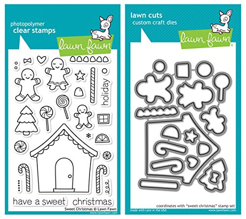 Lawn Fawn"Sweet Christmas" Clear Stamp and Die Set von Lawn Fawn