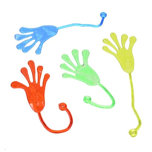 Glitter Sticky Hands Party -Gefälligkeiten, dehnbare Kletterflächen, 50pcs Goodie -Bag -Stuffers, Klassenzimmer -Schatzkarton -Karnevalspreise, Schüttgutheizung Geschenkschmuck, Mini dehnbares Spielz von Lawnrden