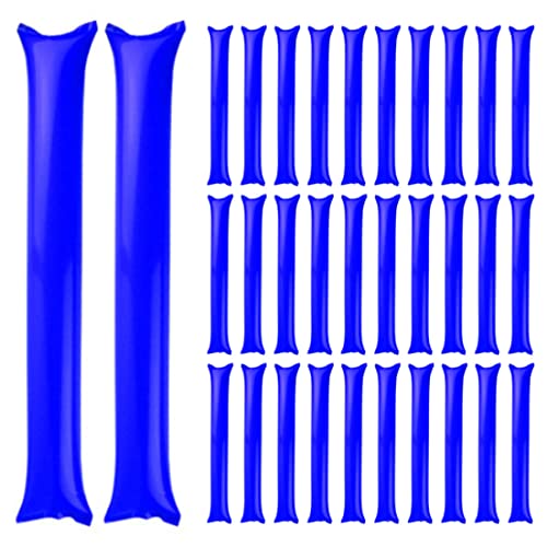 Lawnrden Jubelstock aufblasbarer Thunder Stick Plastik -Spirit -Lärmmacher für Sportveranstaltung Geburtstagsfeier 40 PCS 60 * 10 Blau, Lärmmacher zum Jubeln von Lawnrden