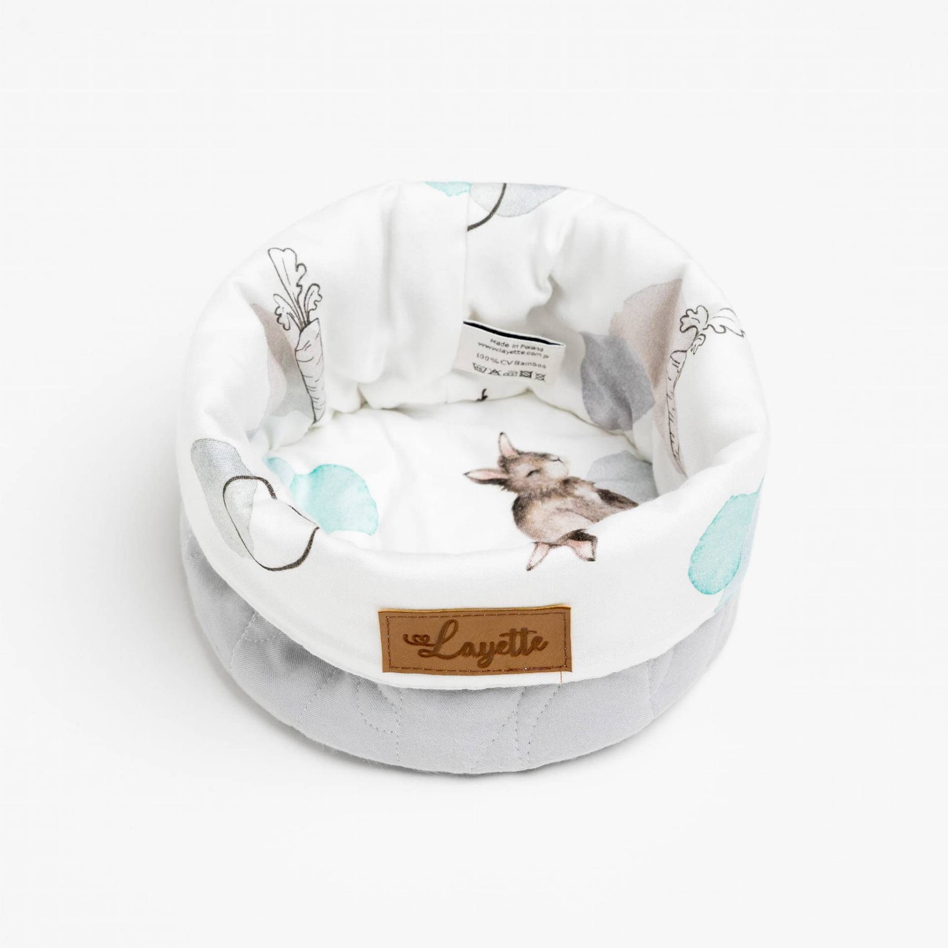 Handgefertigter Neugeborenen Bambus Aufbewahrungskorb Kinderzimmer Organizer Hochwertiges Design Von Layette - Bunny von LayetteShop