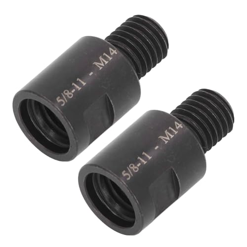 Winkelmühle Befestigungswandler, CVR -Stahlwinkel -Mühle Adapter Praktische 2pcs für Politur (5/8in-11 männlich zu M14 Frauen) von Lazmin112