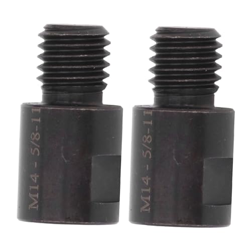 Winkelmühle Befestigungswandler, CVR -Stahlwinkel -Mühle Adapter Praktische 2pcs für Politur (M14 männlich bis 5/8in-11 weiblich) von Lazmin112