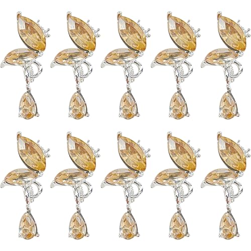 10 PCs/Pack Schmetterling Anhänger Nägel Kunst Charme Dangle Nails Charme Nails Kunstdekorationen Für Acrylnägel Schmuck Schmuck von Ldabrye