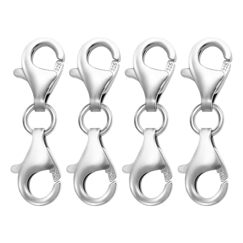 Elegante Silber Doppel Verschlussverbindungslink Silber Doppelhummer Klauenanschlüsse Für Halskette Und Armbandverstärkung Elegante Silber Doppel Verschlussverbindungslink Silber Doppelhummer Klauenanschlüsse Für Halskette Und Armbandverstärkung von Ldabrye