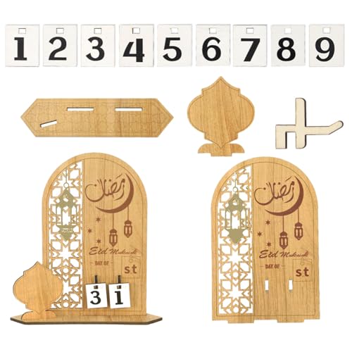 Festival Adventskalender 31 Tage Countdown Kalender Holz Eid Mubaraks Kalender Home Dekoration für Partys Festival Adventskalender 31 Tage Countdown Kalender Holz Eid Mubaraks Kalender Home Dekoration für Partys von Ldabrye