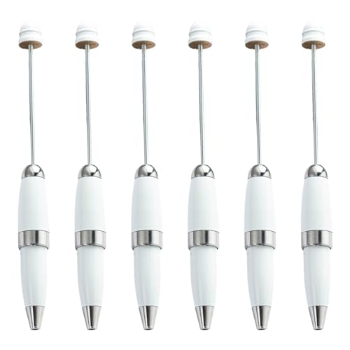 Ldabrye 6 x Perlen-Kugelschreiber, 1,0 mm, Metall, Schreibwaren-Stift, Perlenstift für Schule, Büro Ldabrye 6 x Perlen-Kugelschreiber, 1,0 mm, Metall, Schreibwaren-Stift, Perlenstift für Schule, Büro von Ldabrye