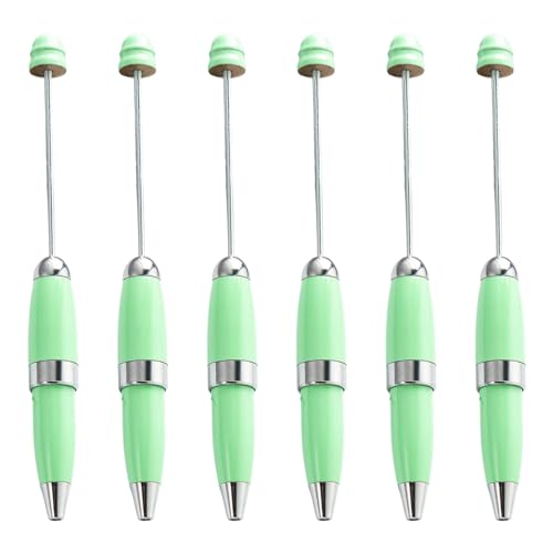 Ldabrye 6 x Perlen-Kugelschreiber, 1,0 mm, Metall, Schreibwaren-Stift, Perlenstift für Schule, Büro Ldabrye 6 x Perlen-Kugelschreiber, 1,0 mm, Metall, Schreibwaren-Stift, Perlenstift für Schule, Büro von Ldabrye
