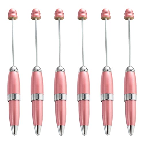 Ldabrye 6 x Perlen-Kugelschreiber, 1,0 mm, Metall, Schreibwaren-Stift, Perlenstift für Schule, Büro Ldabrye 6 x Perlen-Kugelschreiber, 1,0 mm, Metall, Schreibwaren-Stift, Perlenstift für Schule, Büro von Ldabrye