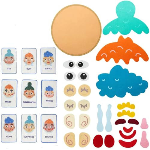 Ldabrye Farbe Form Matching Spiel Gesichtsausdruck Emotion Puzzle Spielzeug Kinder Feinmotorik Puzzle Lerngeschenk von Ldabrye