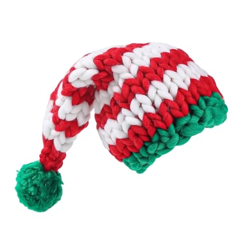 Ldabrye Festival Weihnachten Santa Hats Häkeln Plüsch Santa Caps Holiday Celebrations Party Accessoire Kopfbedeckung Für Familienversammlung von Ldabrye