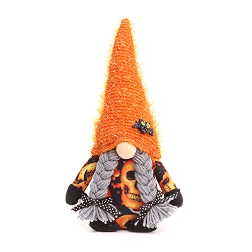 Ldabrye Halloween für Fledermaus, Totenkopf, Hexenhut, Plüsch, Ornament, Spielzeug, Schreibtisch-Dekoration von Ldabrye