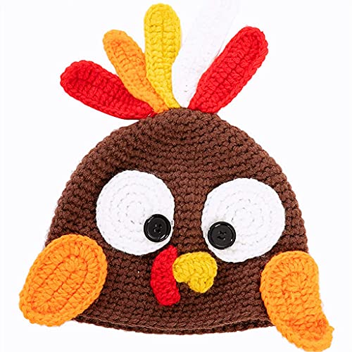 Ldabrye Kinder Truthahn Hut Wolle Strickmütze Thanksgiving Hut Outdoor Trend Casual Warm Hut für Kinder Herbst Winter von Ldabrye