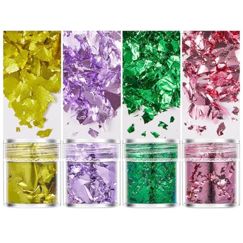 Luxuriöse Blattgoldflocken Für Harzhandwerk Und Nagelkunstfolie Dekoratives Papier Schillernde Goldflocken Für Künstlerisches Projekt Luxuriöse Blattgoldflocken Für Harzhandwerk Und Nagelkunstfolie Dekoratives Papier Schillernde Goldflocken Für Künstlerisches Projekt von Ldabrye