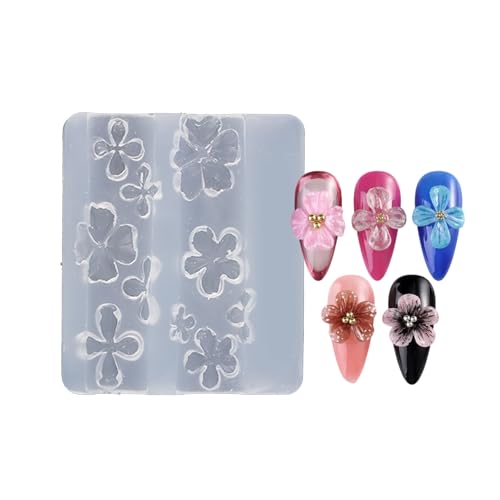Silikon-Nagelschablone für Nägel, Dekorationen, geprägte Blumennägel, Zubehör, Form, praktisches Prägewerkzeug Silikon-Nagelschablone für Nägel, Dekorationen, geprägte Blumennägel, Zubehör, Form, praktisches Prägewerkzeug von Ldabrye