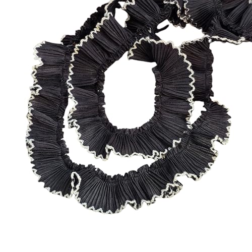 Chiffon-Spitzenborte mit Hahnentrittfalten, 3 cm breit, für modische Heimkleidung, Haarband, Bastelprojekte, Dekorationen Chiffon-Spitzenborte mit Hahnentrittfalten, 3 cm breit, für modische Heimkleidung, Haarband, Bastelprojekte, Dekorationen von Ldbuejiaja