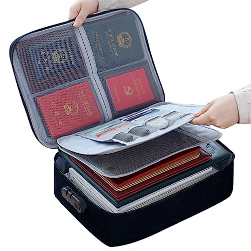 Dokumenten-Aufbewahrungstasche, Dokumententaschen für wichtige Dokumente, tragbare Aufbewahrungsbox Dokumenten-Aufbewahrungstasche, Dokumententaschen für wichtige Dokumente, tragbare Aufbewahrungsbox von Ldbuejiaja